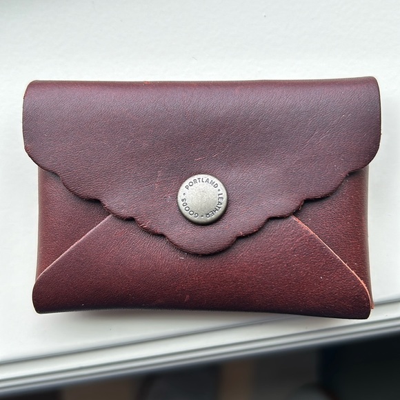 Portland Leather Handbags - Portland Leather Goods Mini Daisy Wallet, Cognac, New